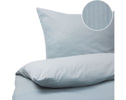 BELIANI AVONDALE - Beddengoed - Lichtgrijs - 135 x 200 cm - Katoen