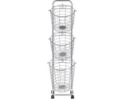 Beliani AYAPAL - Badkamer accessoires - Zilver - Metaal