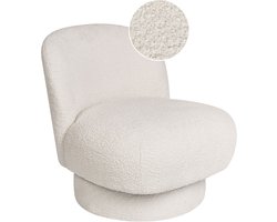 BELIANI AYLO - Fauteuil - Gebroken wit - Bouclé