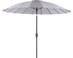 Beliani BAIA - Parasol - Grijs - Kunststof