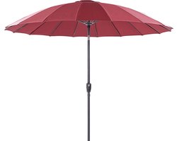 Beliani BAIA - Parasol - Rood - Kunststof