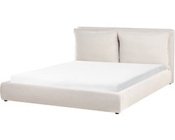BELIANI BAJONNA - Waterbed - Beige - 180 x 200 cm - Stof