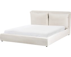 BELIANI BAJONNA - Waterbed - Lichtbeige - 160 x 200 cm - Polyester