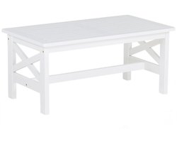 BELIANI BALTIC - Tuintafel - Wit - 100 x 55 cm - Acaciahout