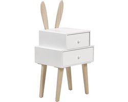 BELIANI BANKS - Nachtkastje - Licht hout - MDF