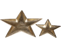 Beliani BANTEN - Decoratieve schaal - Goud - Aluminium