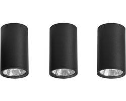 BELIANI BARCALA - Plafondlamp set van 3 - Zwart - Metaal