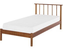 Beliani BARRET - Eenpersoonsbed - Lichte houtkleur - Dennenhout