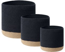 BELIANI BASIMA - Manden set van 3 - Beige - Katoen