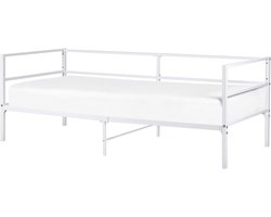 BELIANI BATTUT - Eenpersoonsbed - Wit - 90 x 200 cm - Metaal