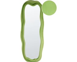 BELIANI BEAUNE - Wandspiegel - Groen - Fluweel/MDF