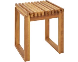 BELIANI BELLANO - Bijzettafel - Lichthout - Acaciahout