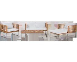 Beliani BERMUDA - Kussenslopen set - wit - polyester
