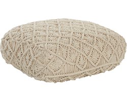 BELIANI BERRECHID - Vloerkussen - Beige - 50 x cm - Katoen
