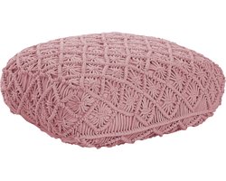 BELIANI BERRECHID - Vloerkussen - Roze - 50 x cm - Katoen