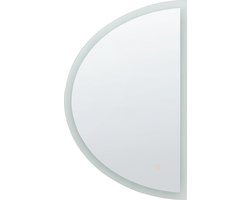 BELIANI BEZONS - Wandspiegel - Zilver - Glas