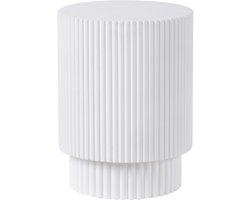 BELIANI BICCARI - Bijzettafel - Wit - Lichtbeton