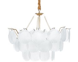 BELIANI BIGOTE - Kroonluchter - Messing/Transparant - Glas