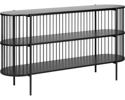 BELIANI BIRSON - Opbergkast 2 planken - Zwart - MDF