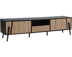BELIANI BLACKPOOL - TV-meubel - Lichte houtkleur - Spaanplaat