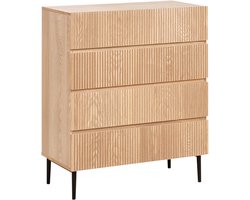 BELIANI BLYTHE- Ladekast 4 lades - Bruin - MDF