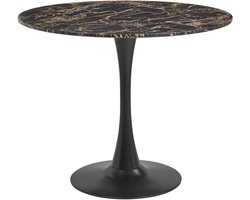BELIANI BOCA - Ronde eettafel - Marmer-look - 90 cm - MDF