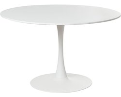 BELIANI BOCA - Ronde eettafel - Wit - 120 cm - MDF
