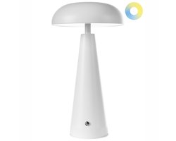 BELIANI BOCONO - Draadloze LED tafellamp - Wit - IJzer