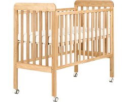 BELIANI BODMIN - Babybedje - Lichtbruin - 60 x 120 cm - Dennenhout