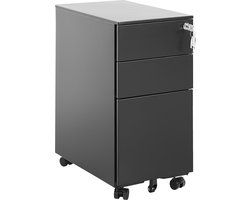 BELIANI BOLSENA - Archiefkast - Zwart - Metaal