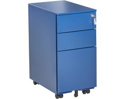 BELIANI BOLSENA - Kantoorkast - Blauw - Metaal