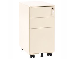 BELIANI BOLSENA - Kantoorkast - Lichtbeige - Metaal