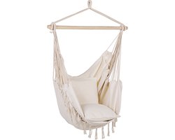 BELIANI BONEA - Hangstoel - Beige - Katoen