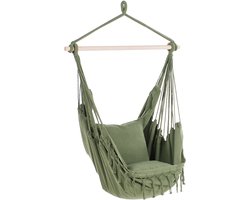 BELIANI BONEA - Hangstoel - Groen - Katoen