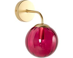 BELIANI BOOMI - Wandlamp - Bordeaux - Metaal