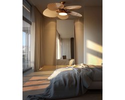 BELIANI BORMEJO - Plafondventilator - Goud - IJzer