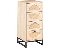 BELIANI BOTWOOD - Ladekast 4 lades - Lichtbruin - Vezelplaat