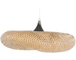 BELIANI BOYNE - Hanglamp - Zilver - Bamboehout