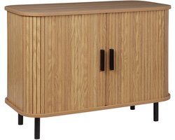 BELIANI BRADLEY - Commode - Lichthout/Zwart - MDF