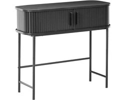 BELIANI BRADLEY - Consoletafel - Zwart - MDF