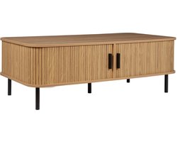 BELIANI BRADLEY - Salontafel - Lichthout/Zwart - MDF