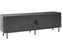 BELIANI BRADLEY - TV-meubel - Zwart - MDF