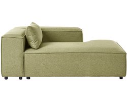 BELIANI BRANDE - Chaise longue - Lichtgroen - Linkszijdig - Polyester