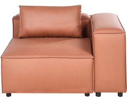 BELIANI BRANDE - Hoekmodule - Goudbruin - Kunstleer