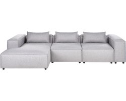 BELIANI BRANDE - Modulaire bank - Grijs - Rechtszijdig - Polyester