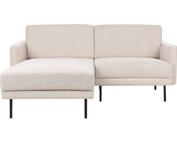 BELIANI BREDA - Hoekbank - Lichtbeige - Rechtszijdig - Polyester