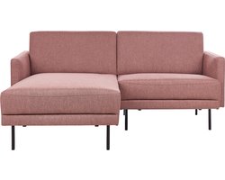 BELIANI BREDA - Hoekbank - Roze - Rechtszijdig - Polyester