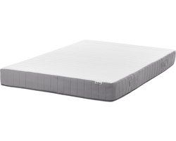 BELIANI BREEZ - Pocketveringmatras stevig - Wit - 140 x 200 cm - Pocketveren