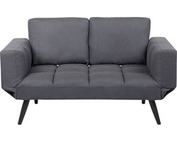 BELIANI BREKKE - Slaapbank - Donkergrijs - Polyester