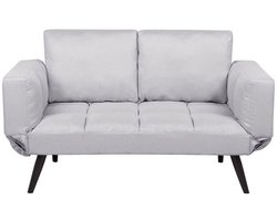 BELIANI BREKKE - Slaapbank - Lichtgrijs - Polyester